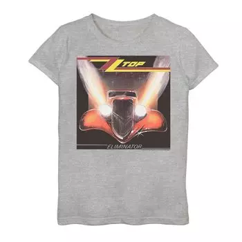 Футболка с обложкой альбома ZZ Top Eliminator для девочек 7–16 лет с графическим рисунком Licensed Character