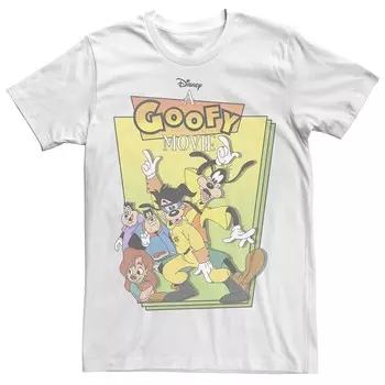 Футболка с обложкой для группы Big & Tall Disney A Goofy Movie, белый