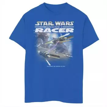 Футболка с обложкой игры Star Wars Racer для мальчиков 8–20 лет с графическим рисунком Star Wars