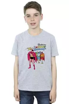 Футболка с обложкой комикса «Бэтмен», радужная футболка с Бэтменом DC Comics, серый