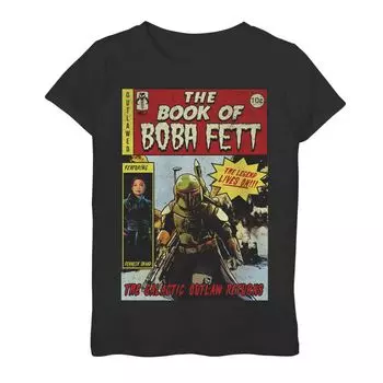Футболка с обложкой комикса «Звёздные войны: Книга Бобы Фетта» для девочек 7–16 лет Star Wars