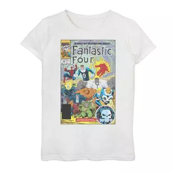 Футболка с обложкой комиксов Marvel «Фантастическая четверка» для девочек 7–16 лет Licensed Character