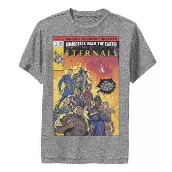 Футболка с обложкой ретро-комикса Marvel Eternals для мальчиков 8–20 лет и постером с графикой Licensed Character