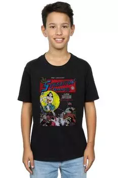 Футболка с обложкой Wonder Woman Sensation Comics, выпуск 1 DC Comics, черный