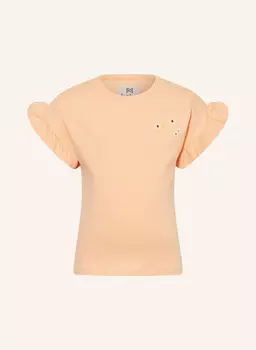 Футболка с оборками Koko Noko, оранжевый