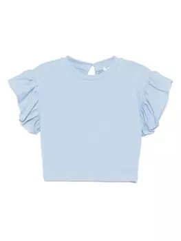 Футболка с оборками Miss Grant Kids, синий