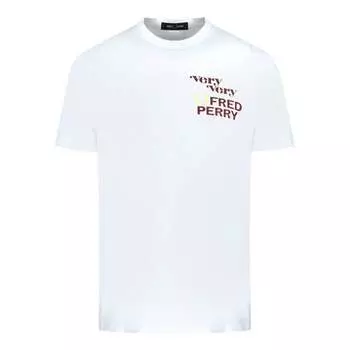 Футболка с очень-очень логотипом Fred Perry, белый