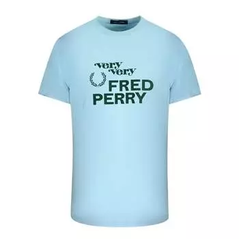 Футболка с очень-очень логотипом Fred Perry, синий