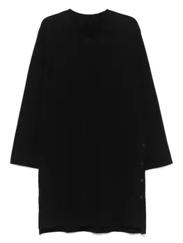 Футболка с одной пуговицей Yohji Yamamoto, черный