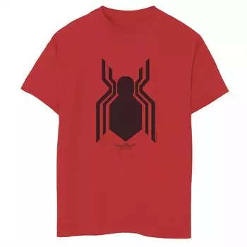 Футболка с официальным логотипом и графическим рисунком Marvel Spider-Man Homecoming для мальчиков 8–20 лет Licensed Character