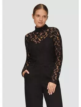 Футболка s.Oliver BLACK LABEL T-Shirt langarm, черный