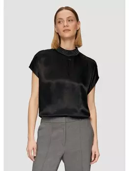 Футболка s.Oliver BLACK LABEL T-Shirt kurzarm, черный