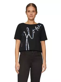 Футболка s.Oliver BLACK LABEL T-Shirt kurzarm, черный