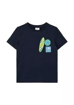 Футболка s.Oliver, цвет Navy/Light blue