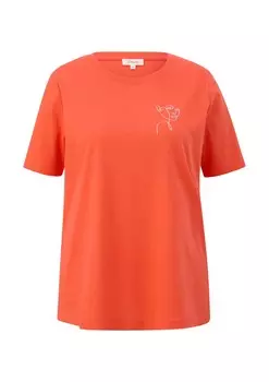 Футболка s.Oliver, цвет Orange Red