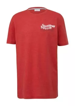 Футболка s.Oliver Men Big Sizes, ржаво-красный