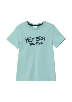 Футболка s.Oliver, ночной синий/аква