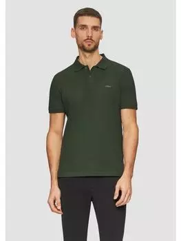 Футболка s.Oliver Polo-Shirt kurzarm, оливковый