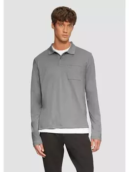 Футболка s.Oliver Polo-Shirt langarm, серый