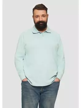 Футболка s.Oliver Polo-Shirt langarm, зеленый