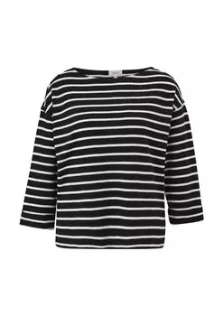 Футболка s.Oliver, серый/черный