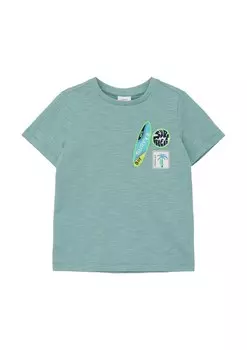 Футболка s.Oliver Shirt, цвет cyan blue