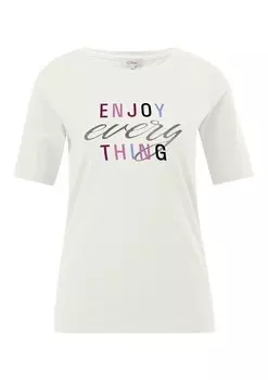 Футболка s.Oliver Shirt, кремовый