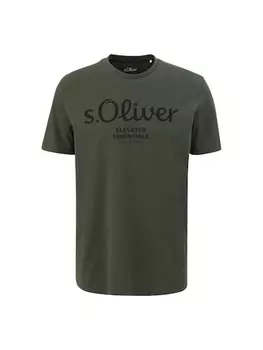 Футболка s.Oliver T-Shirt 1er Pack, темно-зеленый