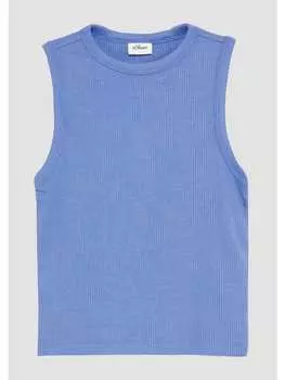 Футболка s.Oliver T-Shirt keine rmellnge, синий
