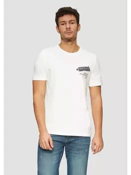 Футболка s.Oliver T-Shirt kurzarm, белый