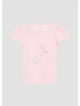 Футболка s.Oliver T-Shirt kurzarm, розовый