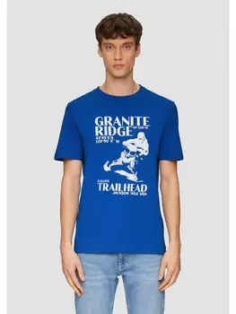 Футболка s.Oliver T-Shirt kurzarm, синий