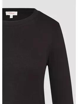 Футболка s.Oliver T-Shirt langarm, черный