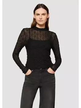 Футболка s.Oliver T-Shirt langarm, черный