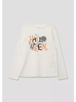 Футболка s.Oliver T-Shirt langarm, цвет Creme-wei