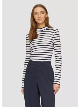 Футболка s.Oliver T-Shirt langarm, цвет Blau-wei