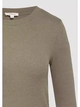 Футболка s.Oliver T-Shirt langarm, коричневый