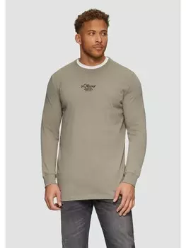 Футболка s.Oliver T-Shirt langarm, коричневый