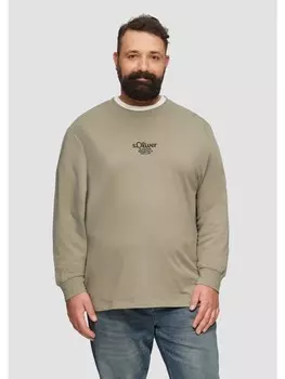 Футболка s.Oliver T-Shirt langarm, коричневый