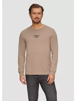 Футболка s.Oliver T-Shirt langarm, коричневый