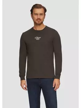 Футболка s.Oliver T-Shirt langarm, коричневый