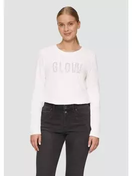 Футболка s.Oliver T-Shirt langarm, кремовый
