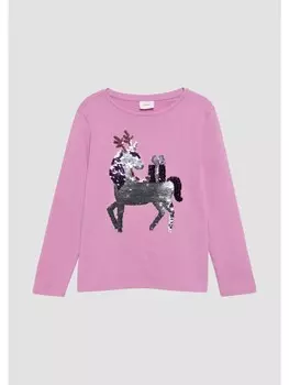 Футболка s.Oliver T-Shirt langarm, розовый