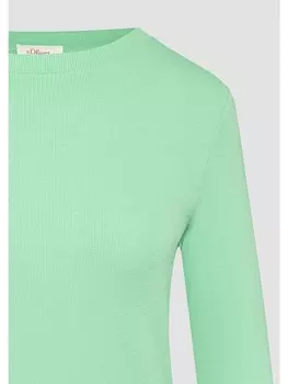 Футболка s.Oliver T-Shirt langarm, зеленый