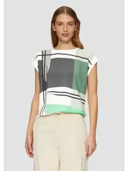 Футболка s.Oliver T-Shirt rmellos, кремовый