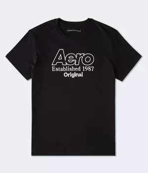 Футболка с оригинальным логотипом Aeropostale, черный