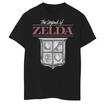 Футболка с оригинальным логотипом The Legend Of Zelda для мальчиков 8–20 лет Licensed Character, черный