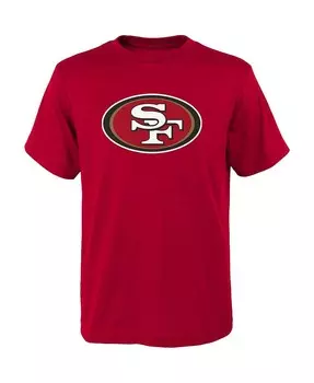 Футболка с основным логотипом Big Boys Scarlet San Francisco 49ers Outerstuff