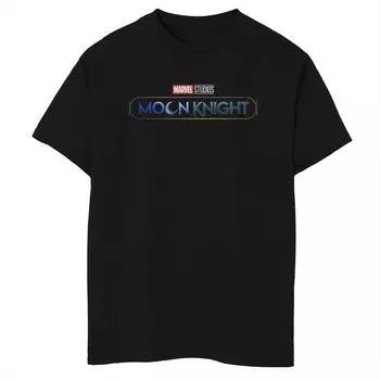 Футболка с основным логотипом и графическим рисунком Marvel Moon Knight для мальчиков 8–20 лет Marvel