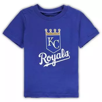Футболка с основным логотипом команды Royal Kansas City Royals Team Crew для малышей Outerstuff